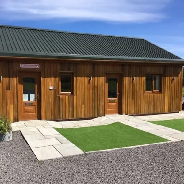 The apple blossom cattery building